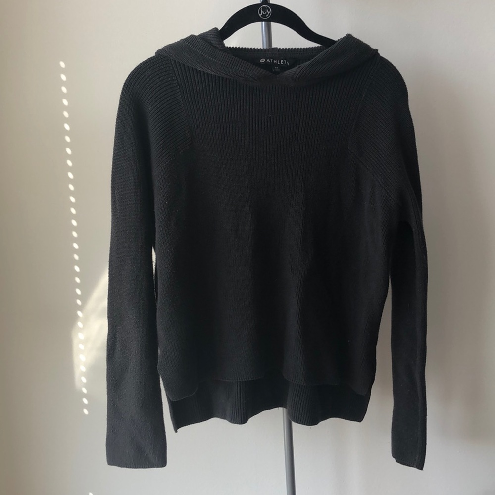 Olive green Athleta sweater hoodie